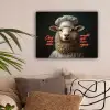 neon-schaap-koksmuts-5-4 canvas 2cm klein -sfeer1