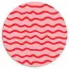 Speels - Patroon - Rood Wandcirkel kunststof plaat 5mm dik klein 188 -3d