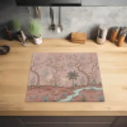 Nostalgisch - Reigers - Roze Inductie beschermer vinyl 3mm middel -sfeer5