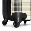 Klassiek geruit patroon in beige NBS - Handbagage koffer - Unisex middel -wiel