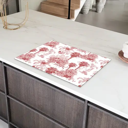 Jungle - Natuur - Rood Inductie beschermer vinyl 3mm klein 276 -sfeer8