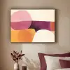 Vormen - Abstract - Kleurrijk Textielframe zwart klein -sfeer1