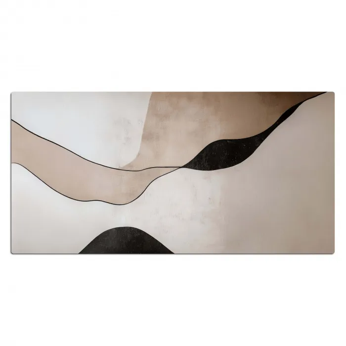 Contourlijnen - Abstracte landschap Muismat XXL klein -3d_leeg