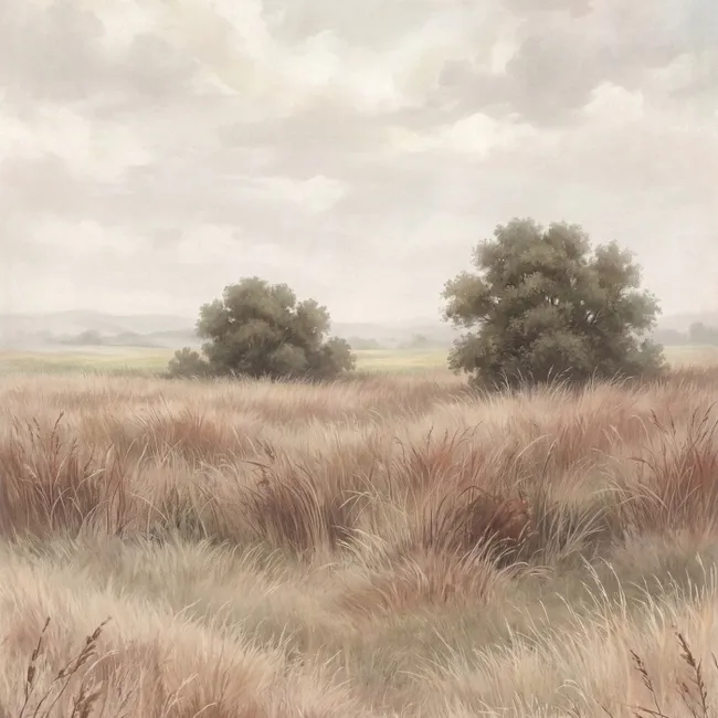 Behang - Landschap - Minimalistisch - Beige