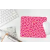 Panterprint - Roze - Dierenprint - Minimalistisch muismat rubber klein -witbureau