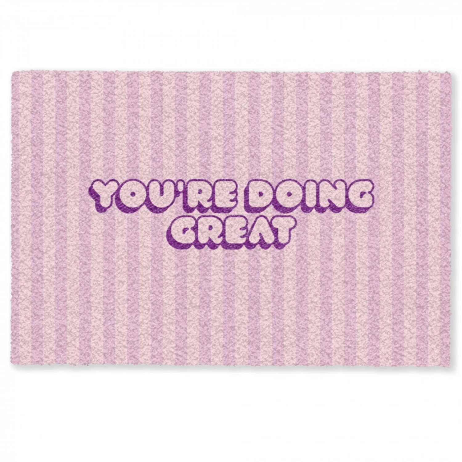 Paars - Strepen - You're doing great - Schaduw Deurmat klein -zkaufland3d