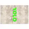 YOLO - Groen - Neon - Slangenprnt poster papier klein -3d