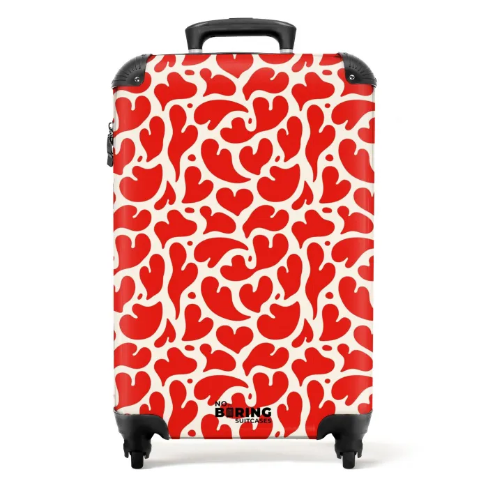 Patronen - Spatten van rood NBS - Handbagage koffer - Kinderen Unisex middel -productfoto_recht