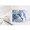 Kat - Patroon - Blauw muismat rubber klein -witbureau