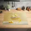 Citroen - Taart - Eten - Geel Inductie beschermer vinyl 3mm klein -sfeer5