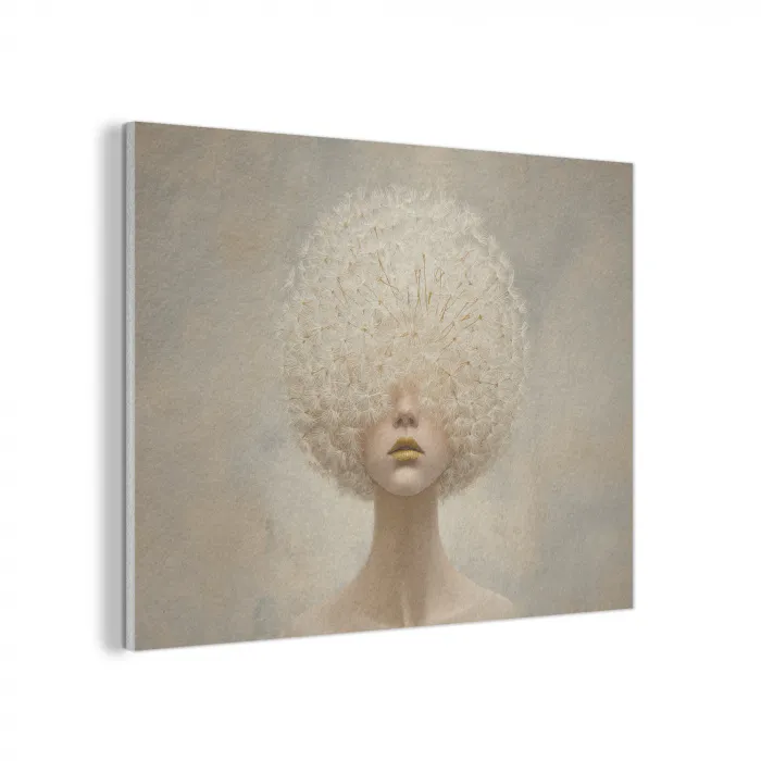 Dromerig - Beige - Paardenbloemzaadjes PET vilt klein -3d