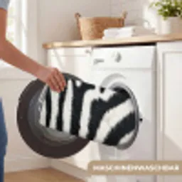 Zebra - Vacht - Klassiek - Zwart - Wit Badmat klein -USP_WasbaarDE