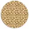 Luipaard - Bruin - Patroon Wandcirkel plexiglas klein 852 -3d