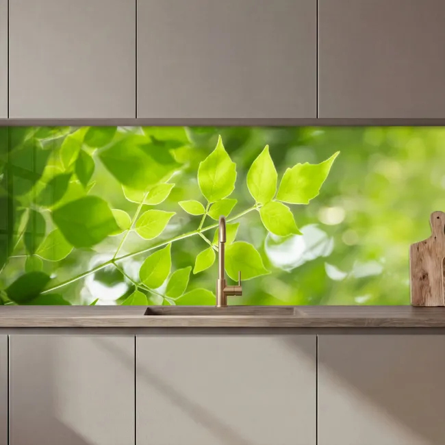 Revestimiento cocina - Naturaleza - Primavera - Verde - Hojas