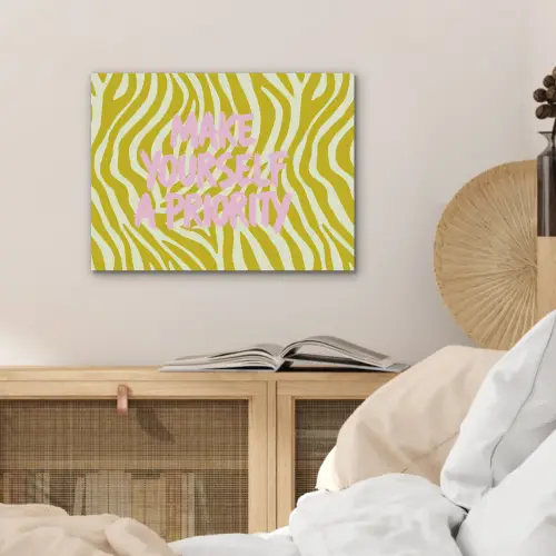 Zebraprint - Priority - Roze PET vilt klein -sfeer3