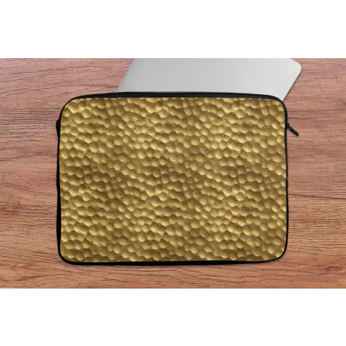Metaal - Dynamisch - Goud laptophoes neopreen klein 279 -tafel