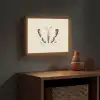 Vlinder - Minimalistisch - Pastel - Stippen Light Box met batterij (Wandlamp kind) middel -sfeer5_kind