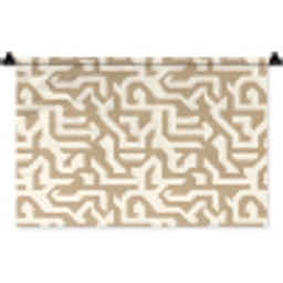 Modern - Abstract - Beige Wandkleed katoen klein 269 -zz3d
