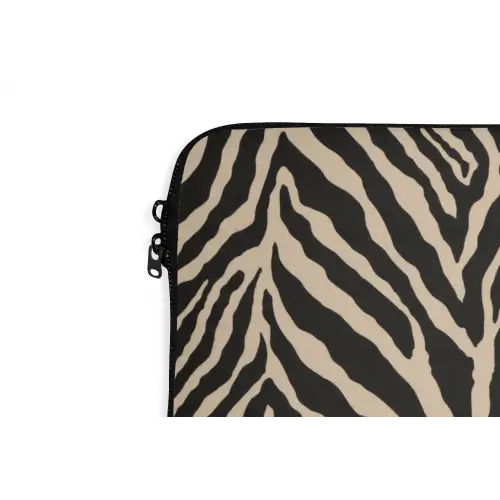 Zebra - Klassiek - Zwart laptophoes neopreen klein 279 -detail