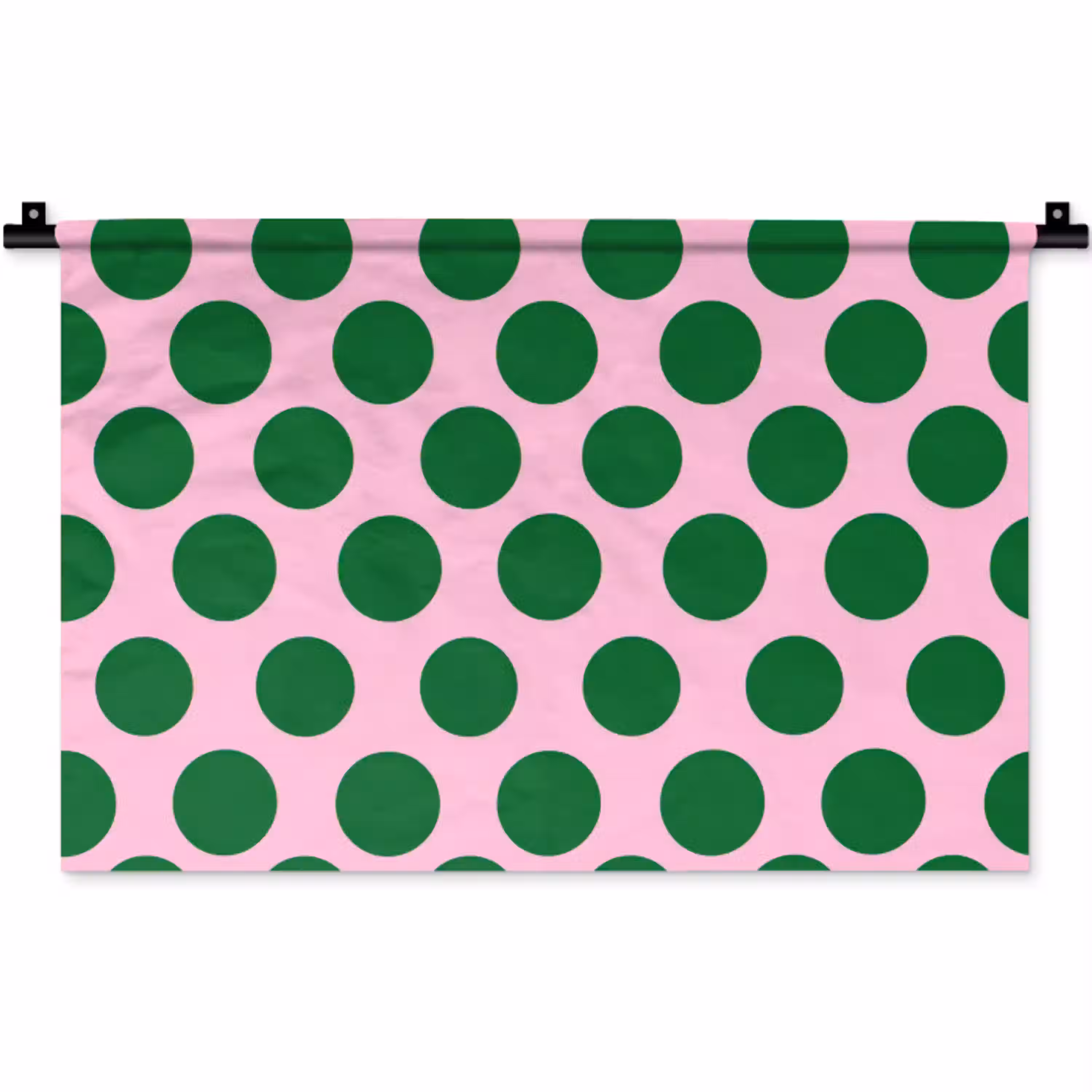 Polkadots - Patroon - Groen Wandkleed katoen klein 269 -zz3d
