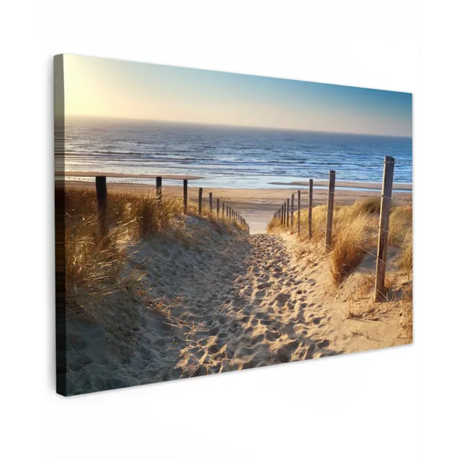 Outdoor Canvas Print - Beach - Sea - Netherlands - Dunes - Sun