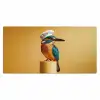 Ijsvogel - Pilaar - Koksmuts - Vogel Muismat XXL klein -3d_leeg