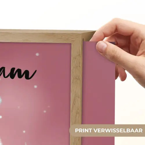 Maan - Monster - Roze Light Box met batterij (Wandlamp kind) middel -USP_websiteprintNL