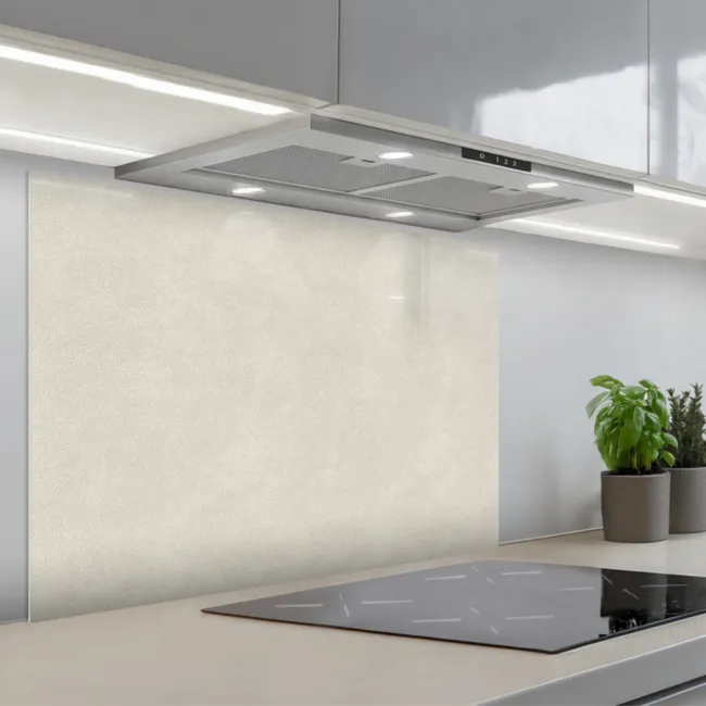 Fond de hotte - Couleur sable - Moderne - Lisse