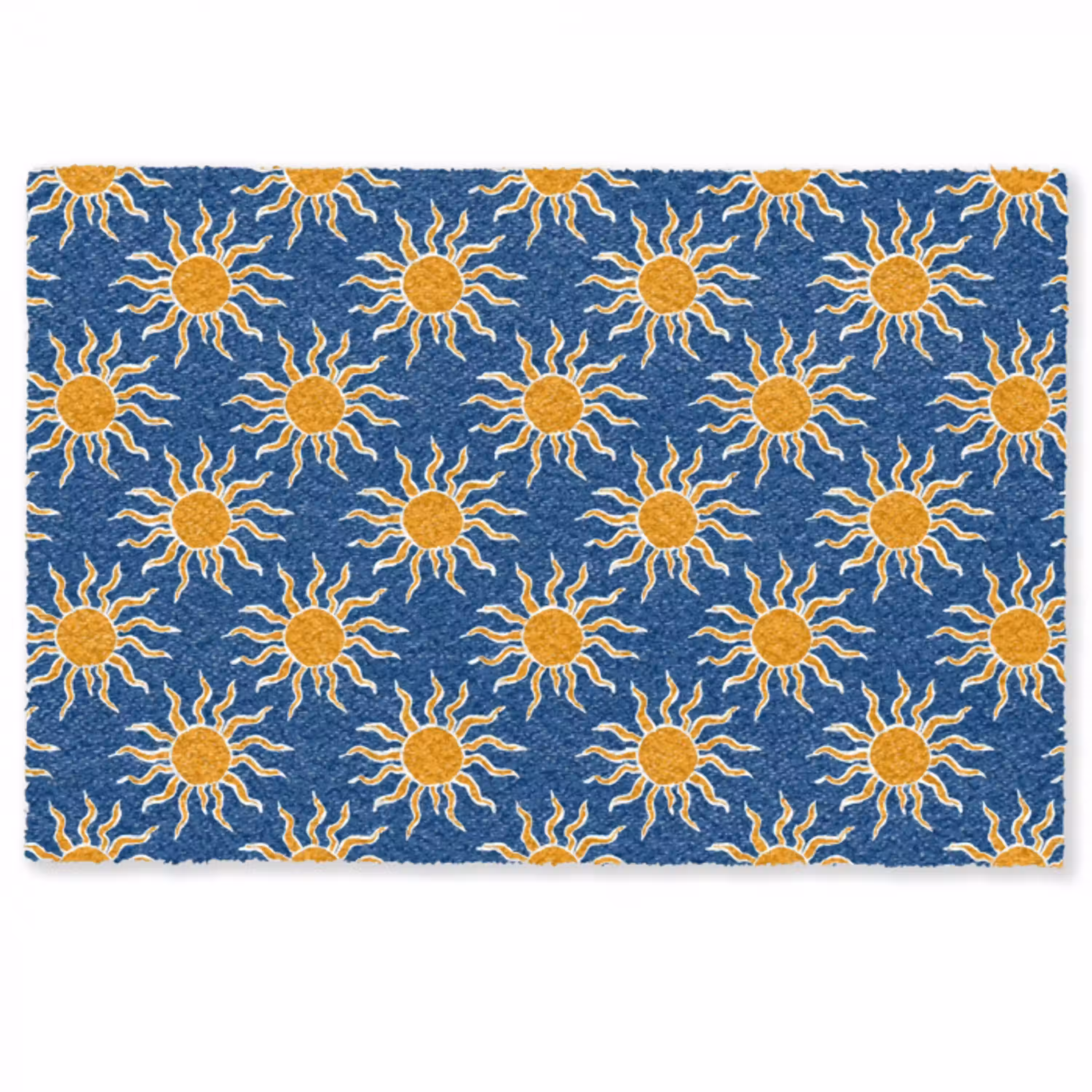 Zon - Patroon - Blauw Deurmat klein 898 -zkaufland3d