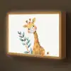 Giraf - Dier - Wilde dieren Light Box met batterij (Wandlamp kind) middel -z3d_website