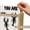Lobster - Beige - Minimalistisch Light Box met kabel (Wandlamp) klein -USP_websiteprintNL