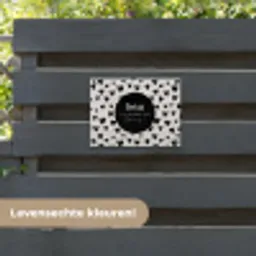 Tekst - Quotes - Geluk (is genieten van wat er is) - Woordenboek - Definitie geluk tuinposter los doek klein -sfeer3