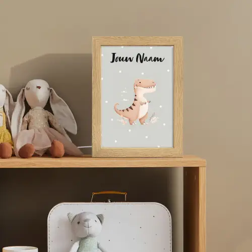 Bloemen - Blauw - Stippen - Dino Light Box met kabel (Kinderlampje) klein -sfeer2_kind