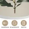 Eikenbladeren - Beige - Groen - Golvende randen Akoestische PET Vilt - Rond klein -closeup_NL