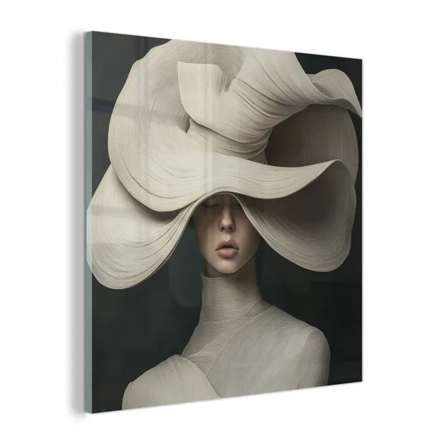 Modern - Vrouw - Hoed plexiglas 5mm klein -z3d