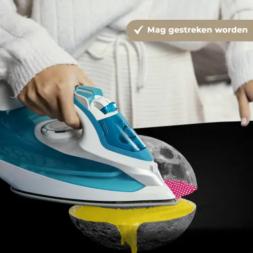 Maan - Geel - Roze - Zwart Wandkleed katoen klein -sfeer9