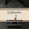 Milkshake - Kers - Rietje keuken achterwand spatscherm klein -sfeer1