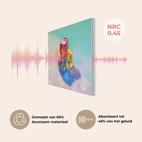 Dobbelstenen - Kleurrijk - Getallen - Stipjes PET vilt klein -USP_NL