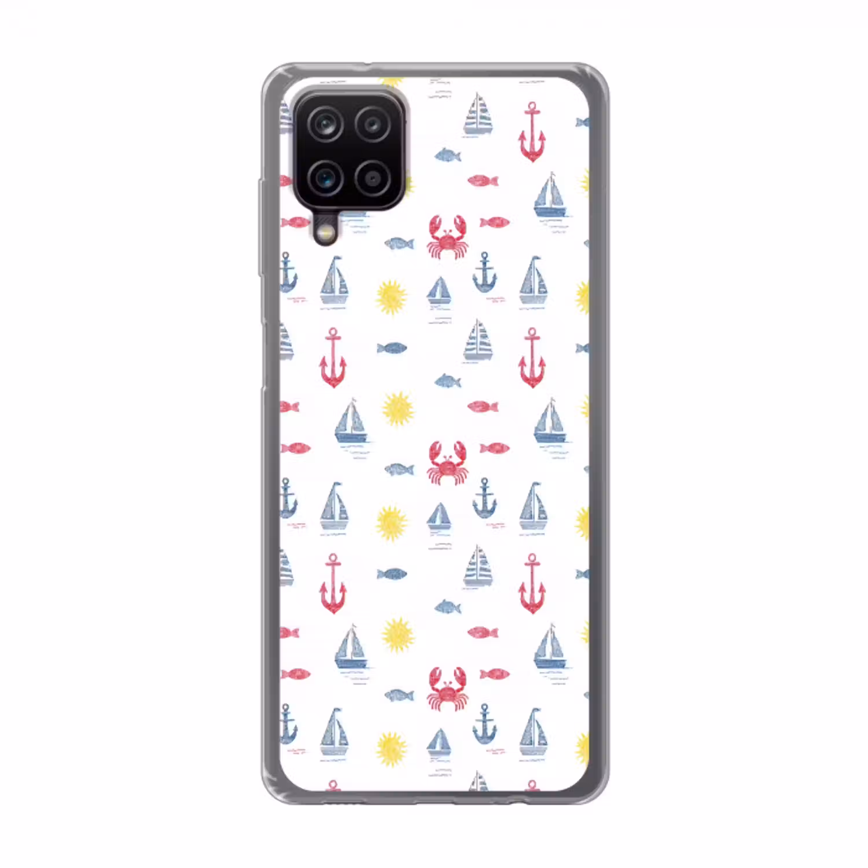 Nautisch - Illustraties - Kleurrijk Telefoonhoesje Samsung Galaxy A12 klein 372 -3d