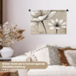 Modern - Design - Wit Wandkleed katoen klein -tsfeer1_DE