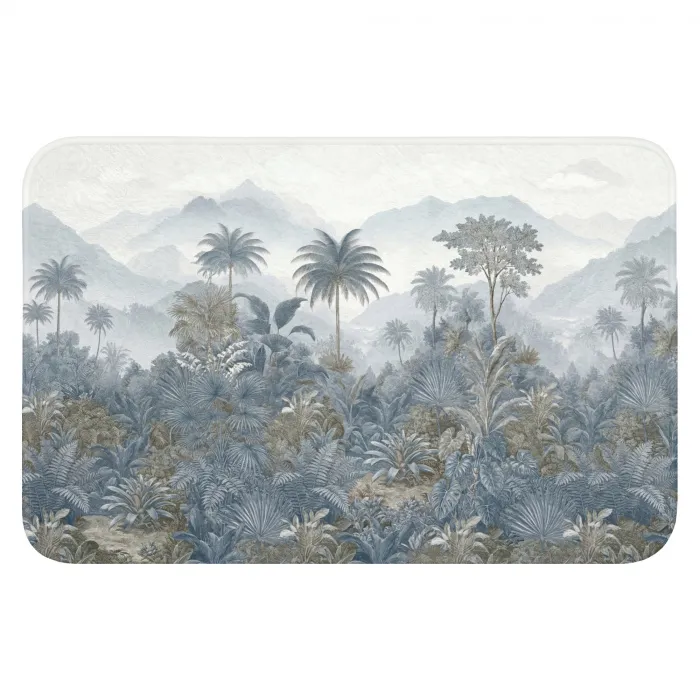 Jungle - Landschap - Blauw WCmat klein -3d