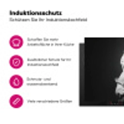 Buldog - Hond - Glas Inductie beschermer vinyl 3mm klein -zzzzzzz-lf-ups