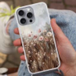 Bloemen - Botanisch - Schilderij - Pastel - Rustiek Hoesje iPhone 16 Pro Max met koord klein -sfeer3