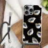 Oesters - Vissen - Blauw - Goud Hoesje iPhone 16 Pro Max met koord klein -sfeer4
