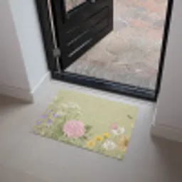 Botanisch - Bloemen - Kleurrijk Deurmat klein -sfeer5