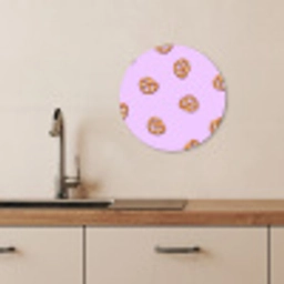 Pretzels - Eten - Paars KitchenYeah - Keuken - Wandcirkel Forex klein -sfeer3
