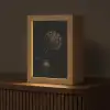 Bol - Gedroogd - Vaas - Zwart Light Box met kabel (Tafellamp) klein -z3d_website