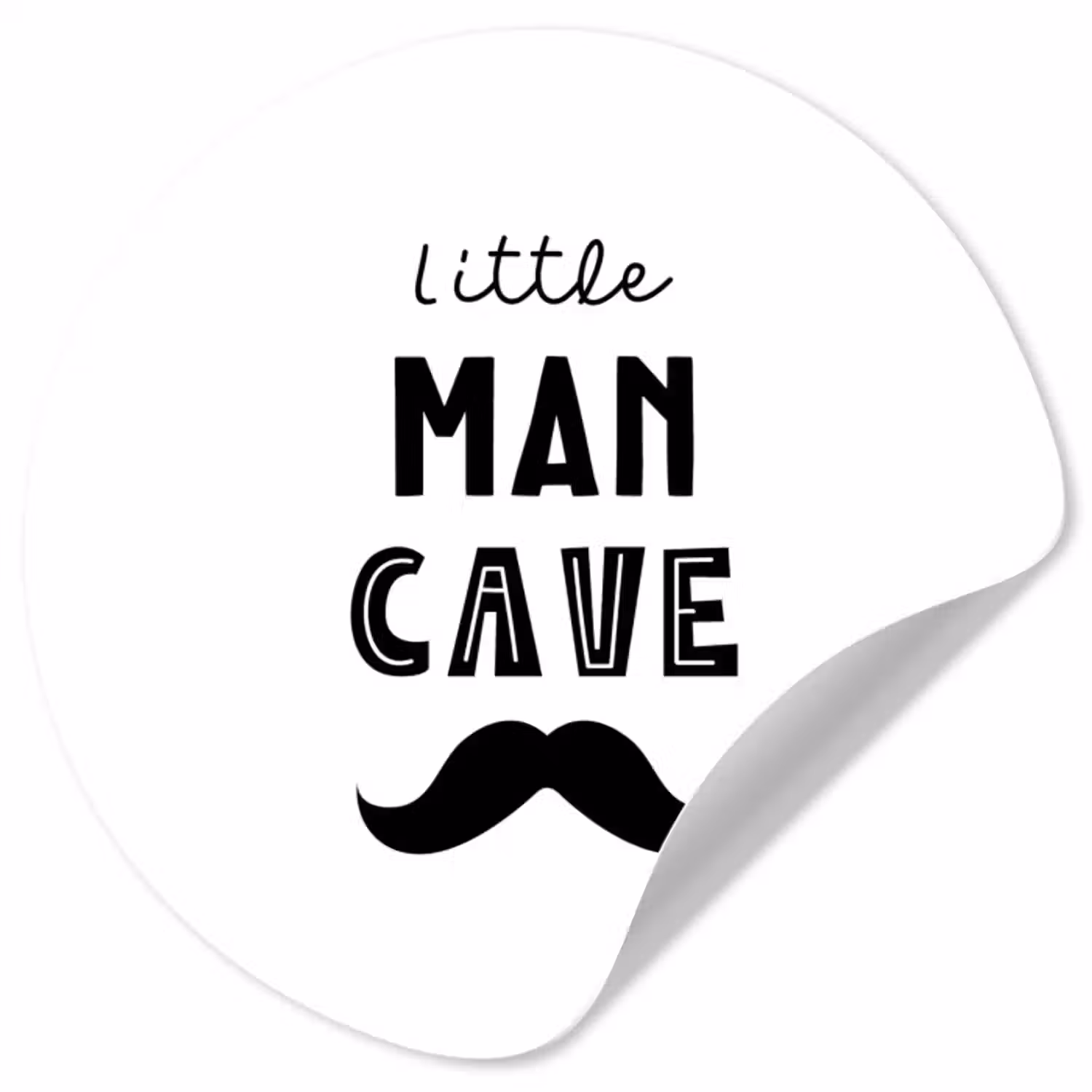 Behangcirkel - Quotes - Little man cave - Spreuken - Jongens - Kind