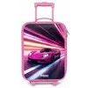 Roze raceauto flitst door neonlicht Kinderkoffer - Roze klein -zz3dotto