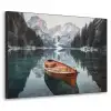 Boot - Bergen - Natuur - Water Textielframe - compleet frame klein -3d